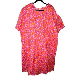 Open back dress with pockets (Sz 2x) for seniors,patients, or disabled adults